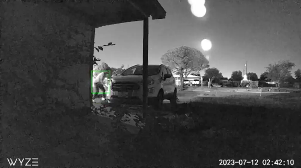 He slashed the car tires.