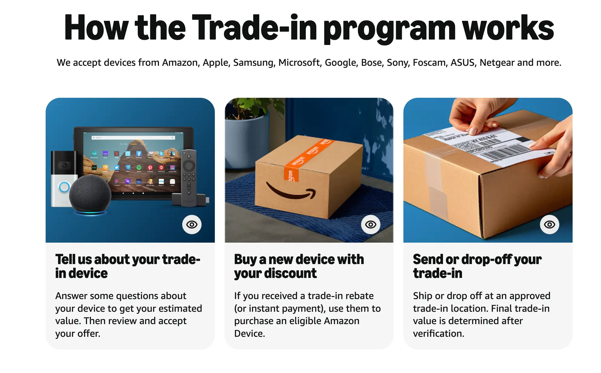 Trade in your device today to receive a 20 percent discount (Amazon)