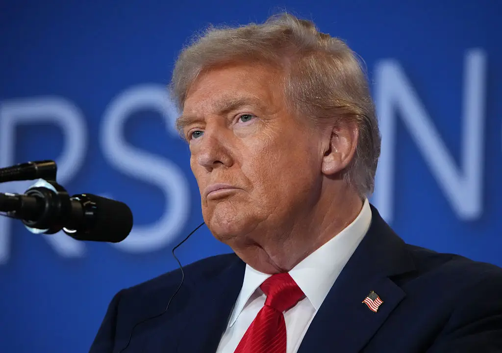 The accounts made numerous threats against Trump (Andrew Harnik/Getty Images)