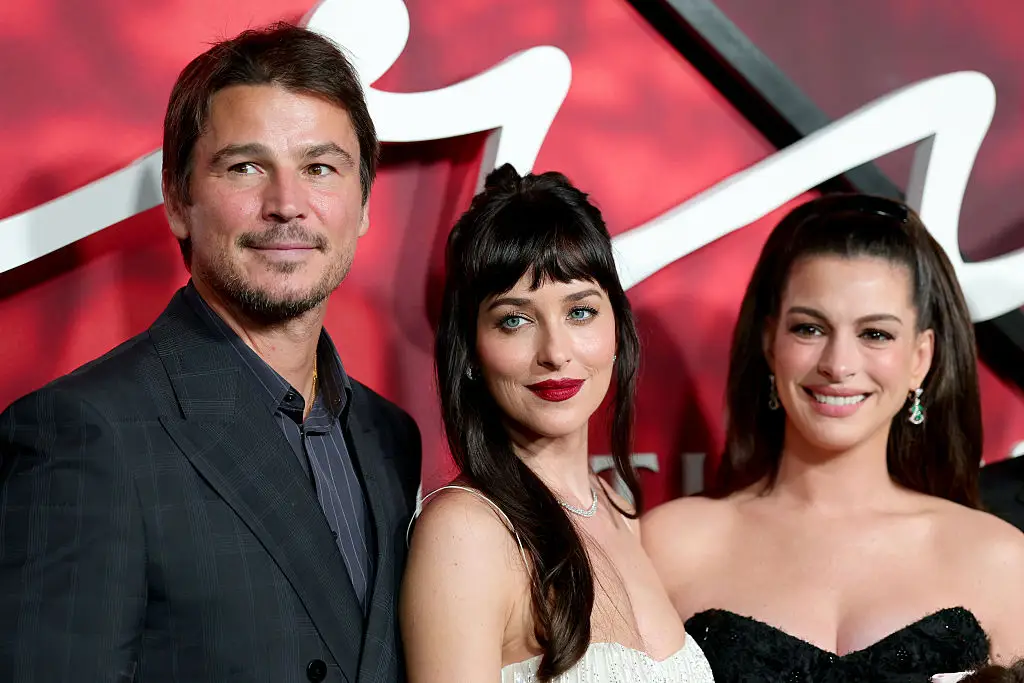 Hartnett 'went home' while Johnson and Hathaway created the bite marks on the bed frame (Photo by Dimitrios Kambouris/Getty Images)