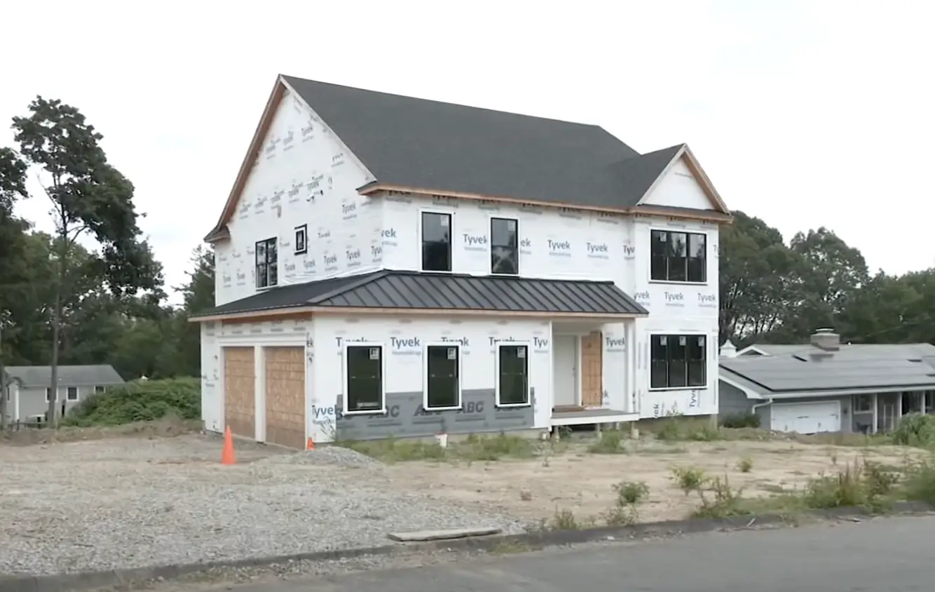 Construction on the four-bed property began in October 2022 (NBC New York)