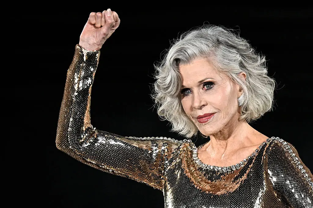 Jane Fonda has relaunched the Committee for the First Amendment (JULIEN DE ROSA/AFP via Getty Images)