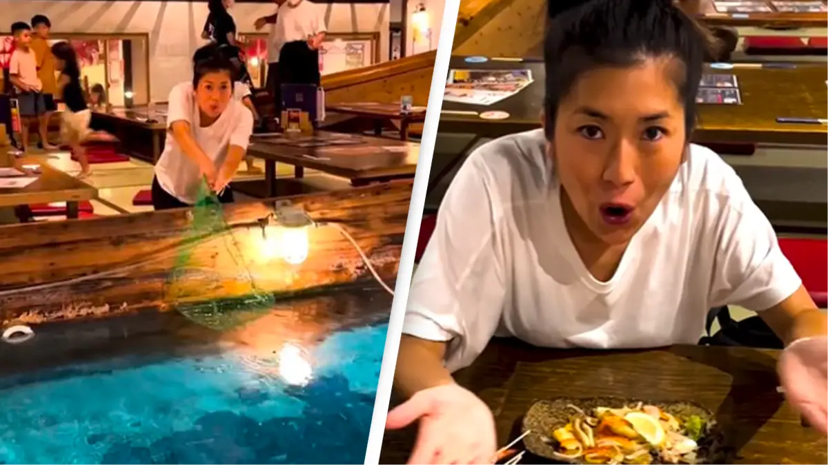 Seafood restaurant where customers catch their own fish sparks debate