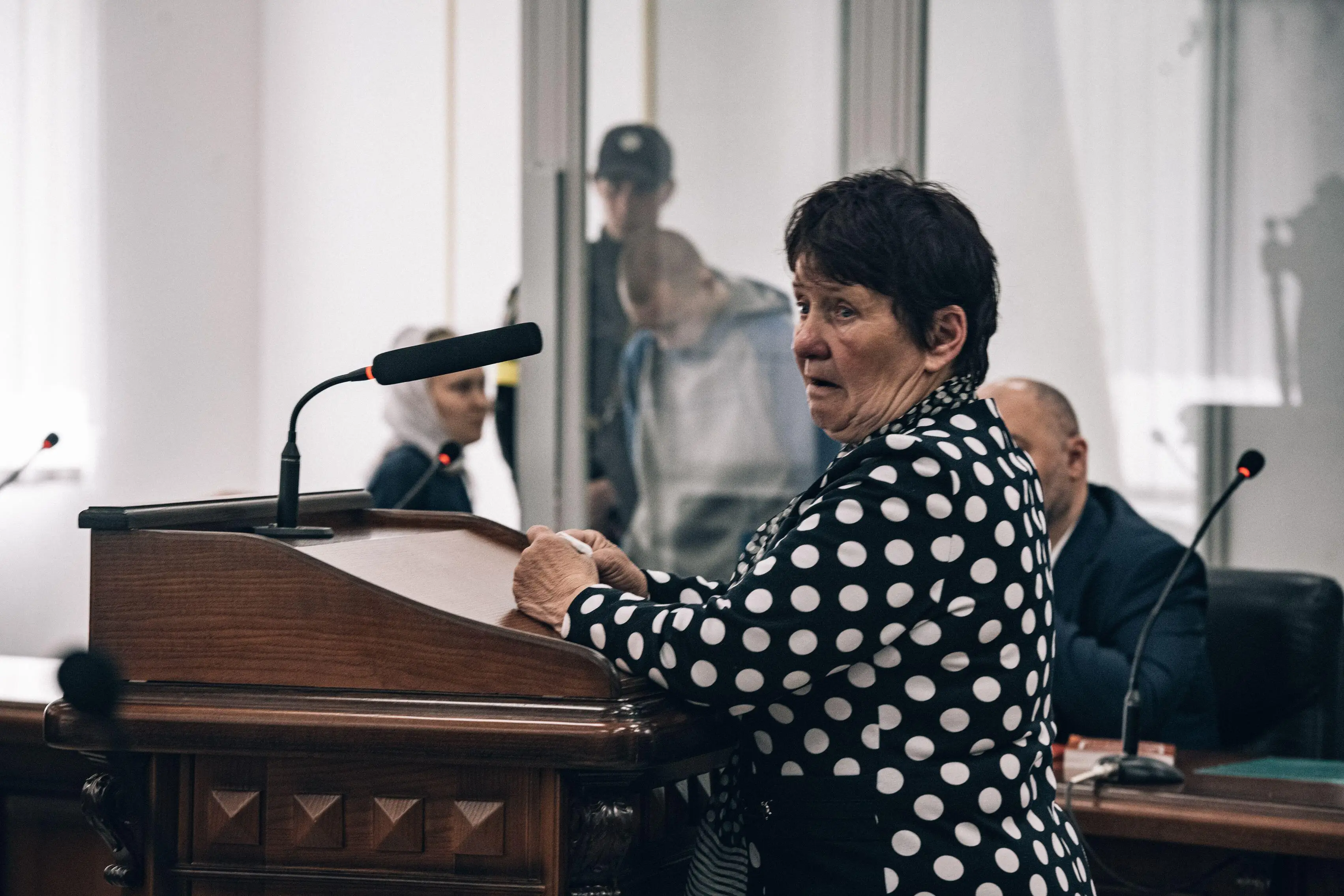 She said she couldn't forgive the Russian soldier.