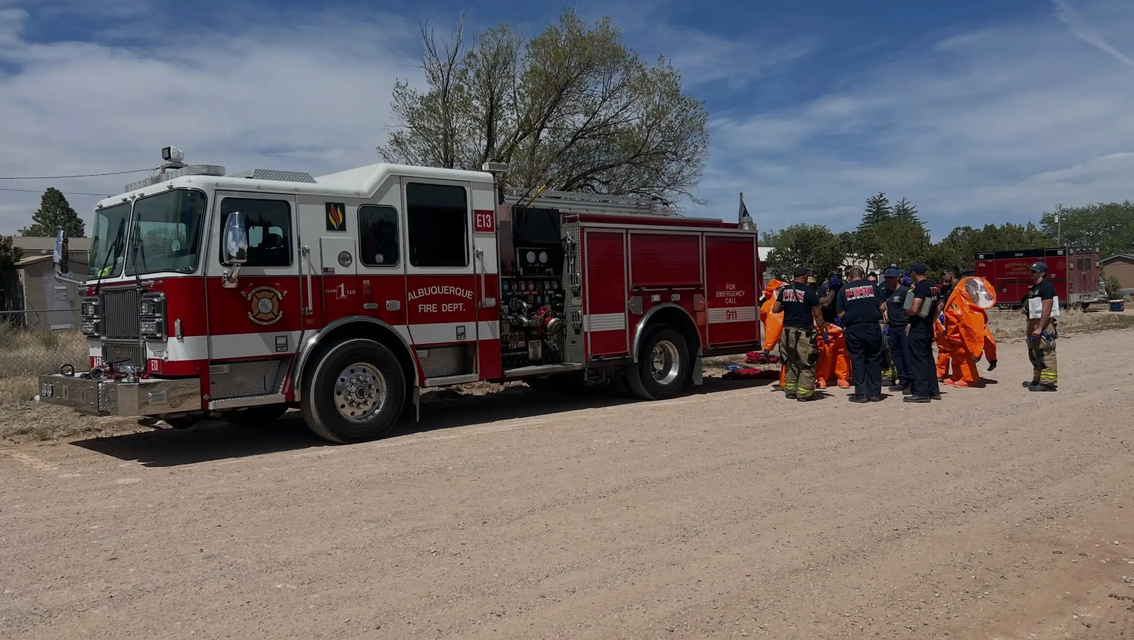 Albuquerque Fire Rescue Hazmat teams attended the scene (Facebook/Albuquerque Fire Rescue)