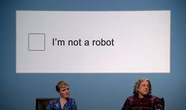 Toksvig explained it's how you behaved before you ticked the box that is analysed.