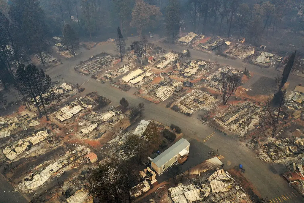 The aftermath of the devastating fire (Justin Sullivan/Getty Images)