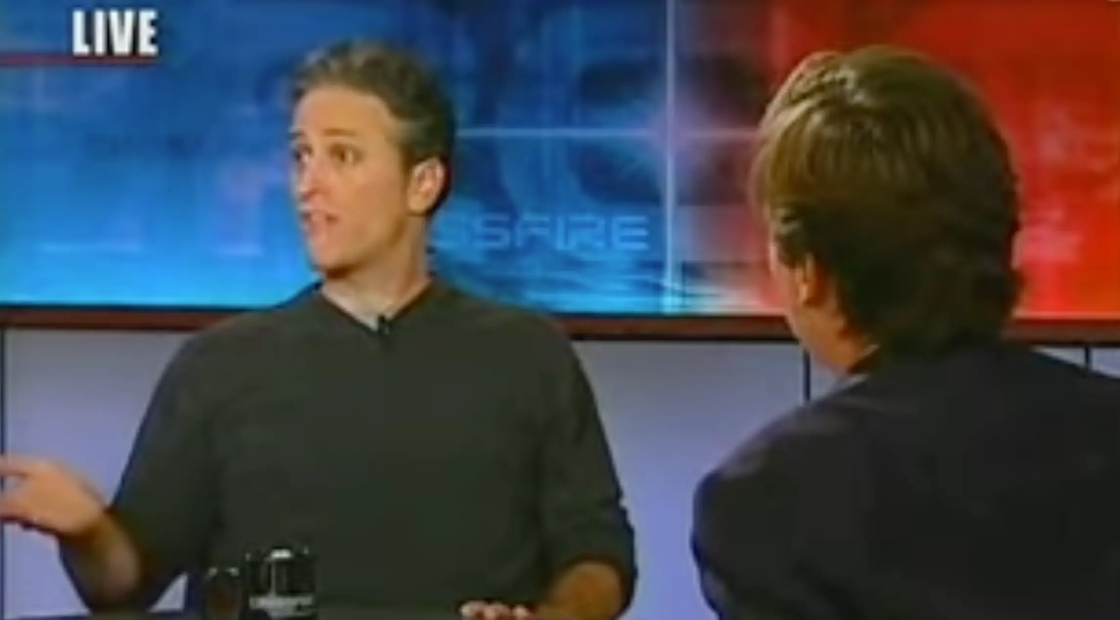 Jon Stewart well and truly embarrassed Carlson on his own show.