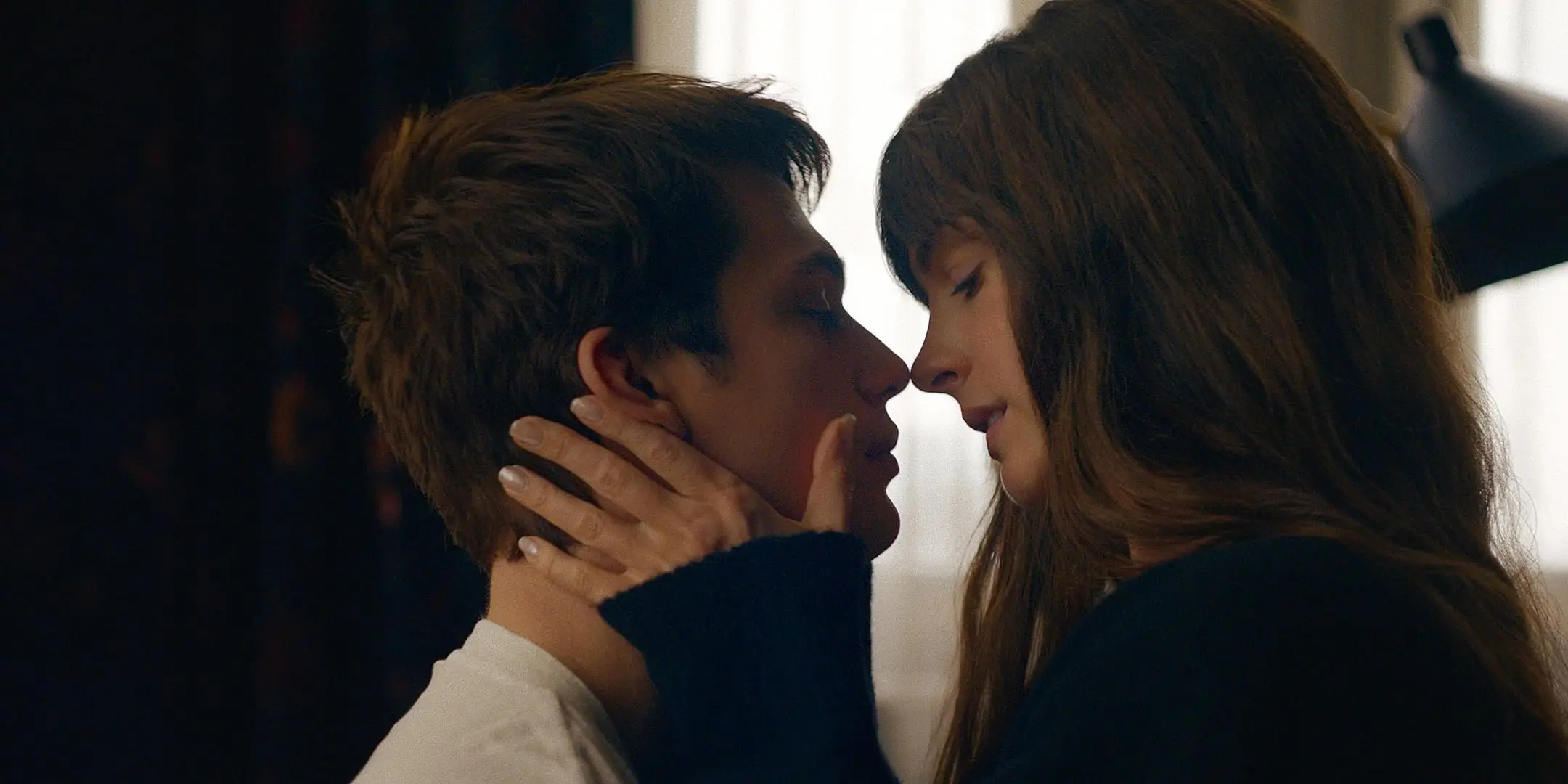 Anne Hathaway stars in a new romance movie with captivating intimate scenes. (Prime Video)