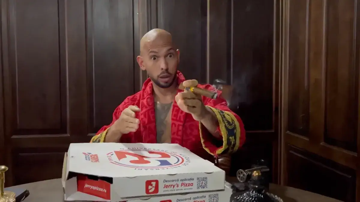 Andrew Tate filmed a bizarre response to Greta Thunberg.