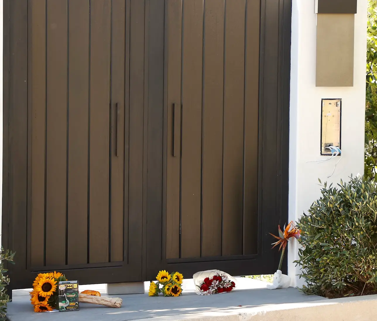 Fans paid tribute to Perry following his death in LA (MICHAEL TRAN/AFP via Getty Images)