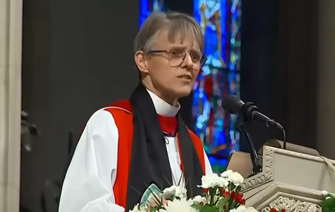 Right Rev. Budde issued a 'plea' to the president (CBS News)