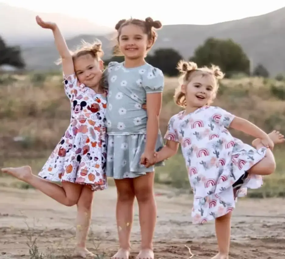 The bodies of sisters Olivia, five, Evelyn, eight, and Paityn, nine, were found earlier this week (GoFundMe)