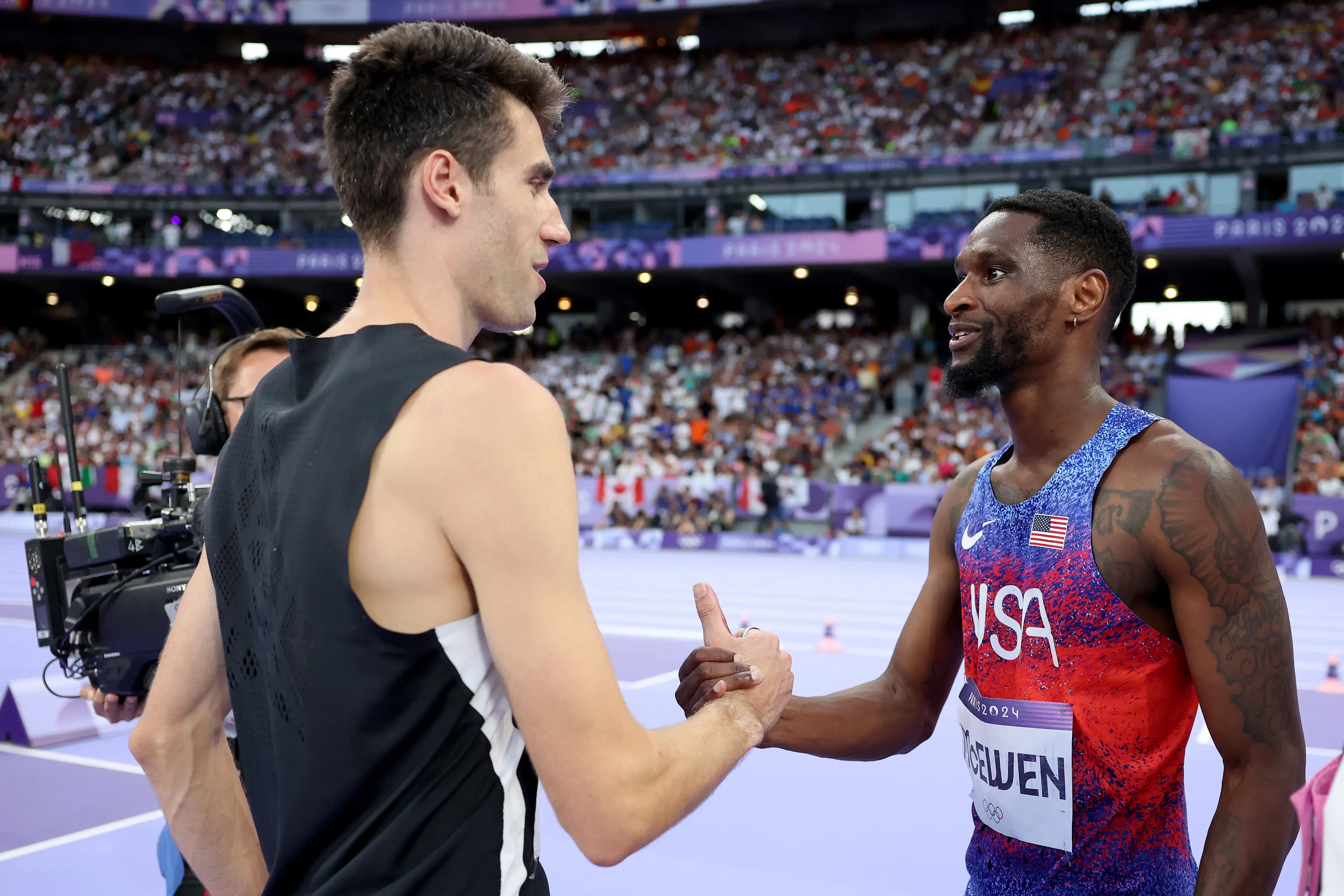 Both Shelby McEwen and Hamish Kerr agreed on the jump off. (Christian Petersen/Getty Images)