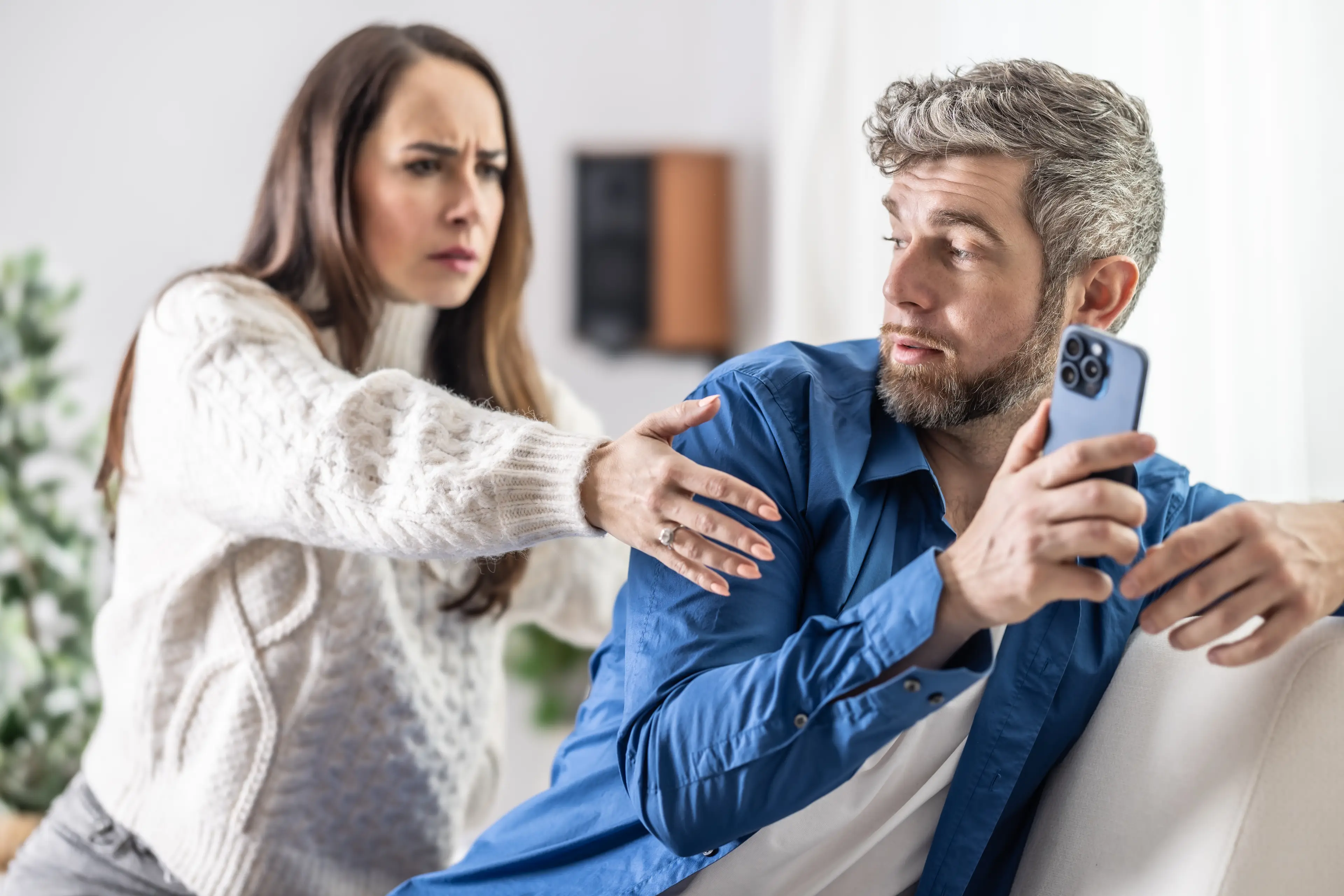 Your partner always having their phone face down could be a bad sign (Getty Stock Image)