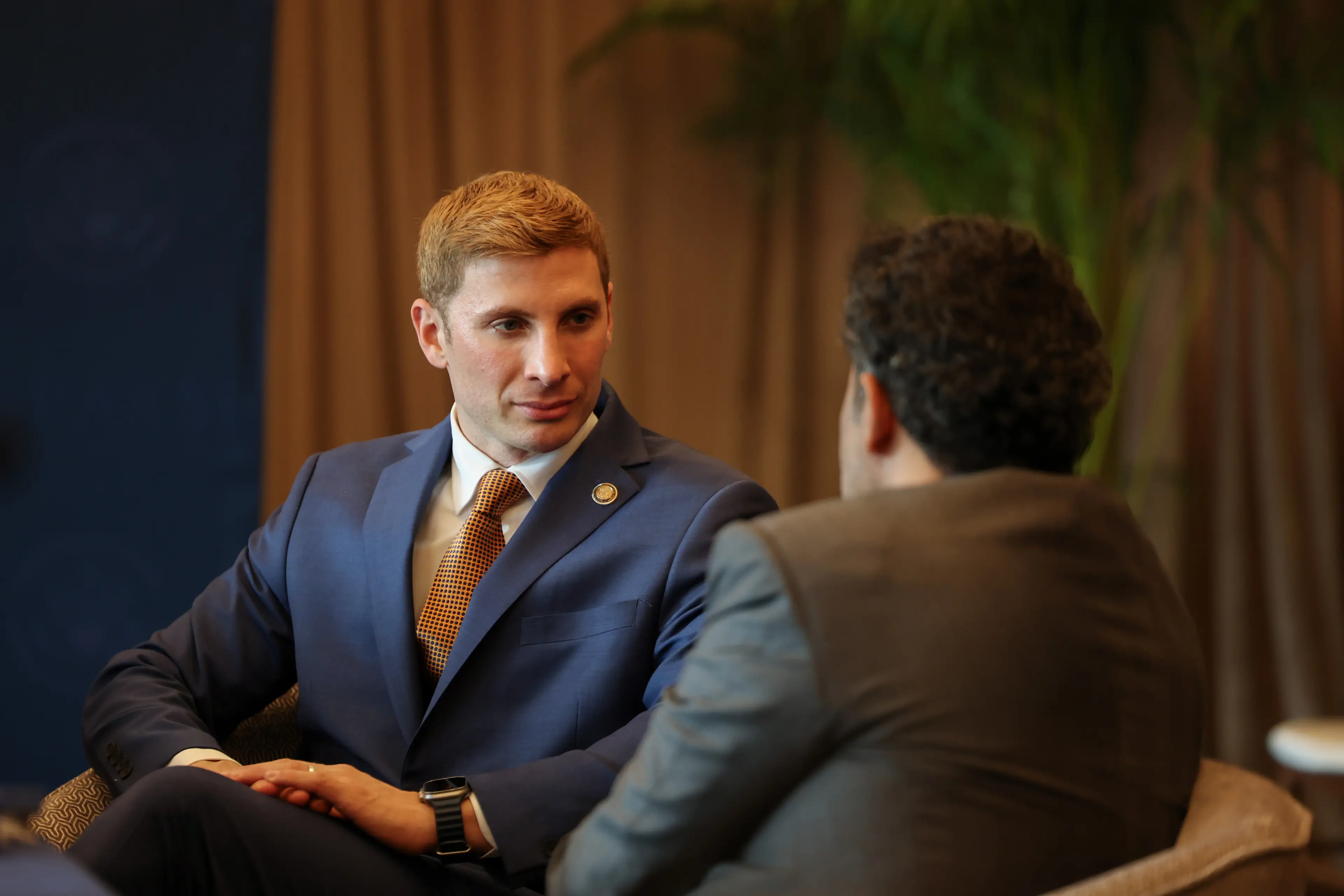 Jacob Helberg made the remarks (Tasos Katopodis/Getty Images for Undersecretary of State for Economic Affairs Jacob Helberg)