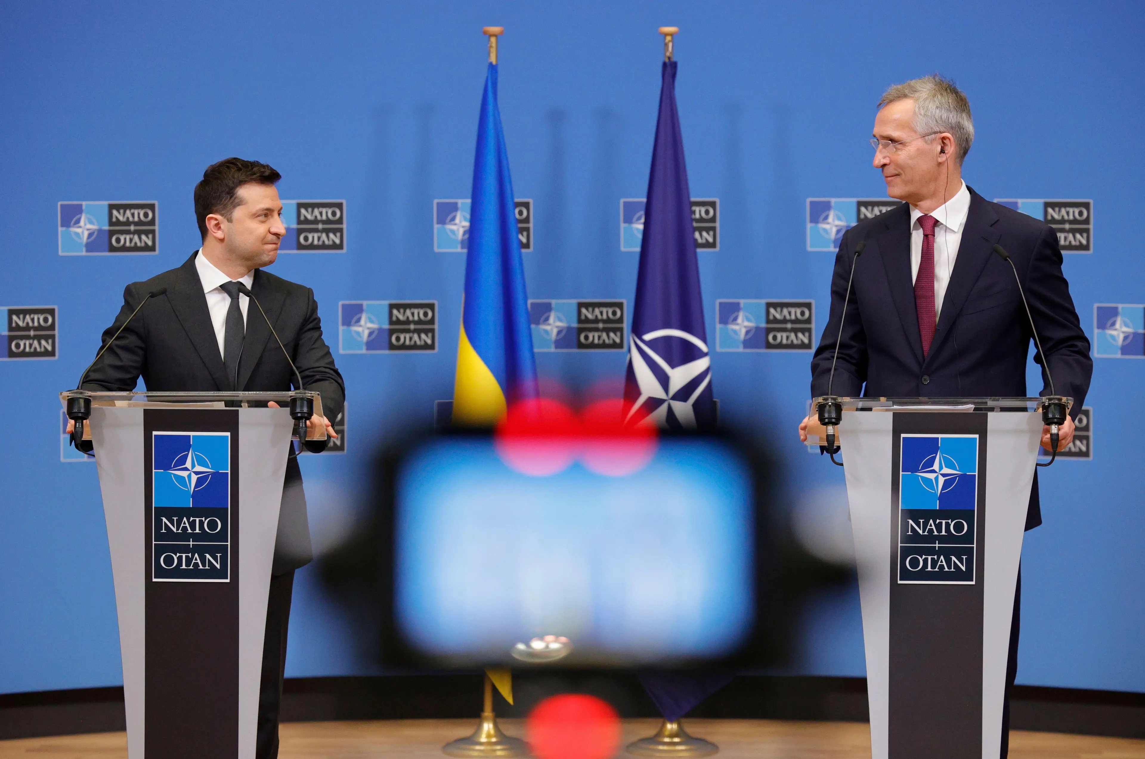 Jens Stoltenberg (right) says Ukraine will join NATO.