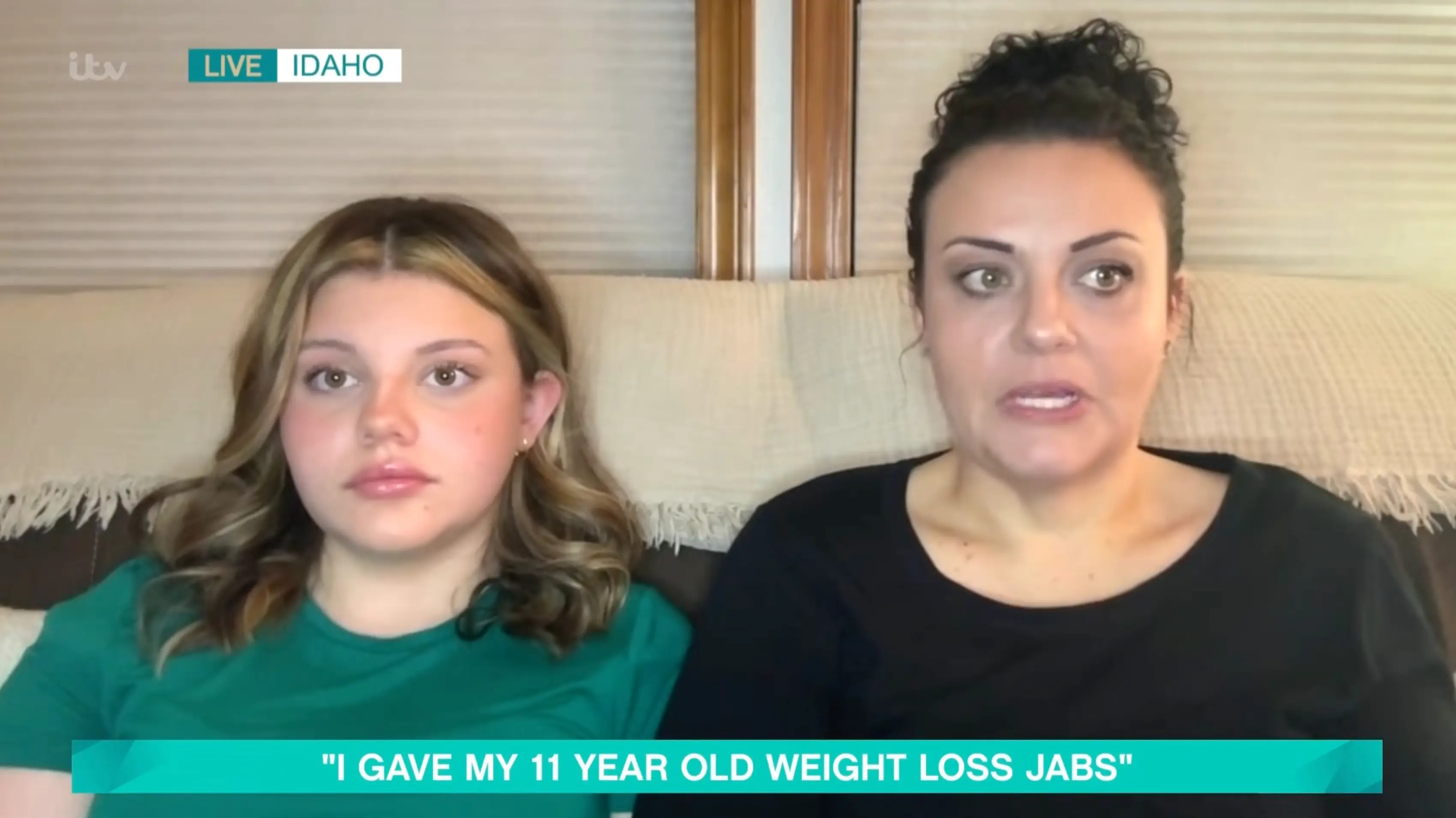 Ashley and Sophia Hamilton are no longer on weight loss medication (YouTube/thismorning)