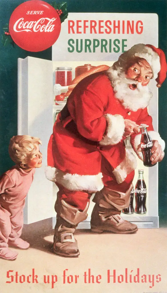 Some think the red color was a marketing ploy that involved Santa (Library of Congress/Corbis/VCG via Getty Images)