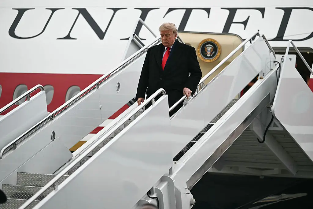 Craig had a vision of 'something being launched' towards the presidential aircraft (Photo by Kent NISHIMURA / AFP via Getty Images)