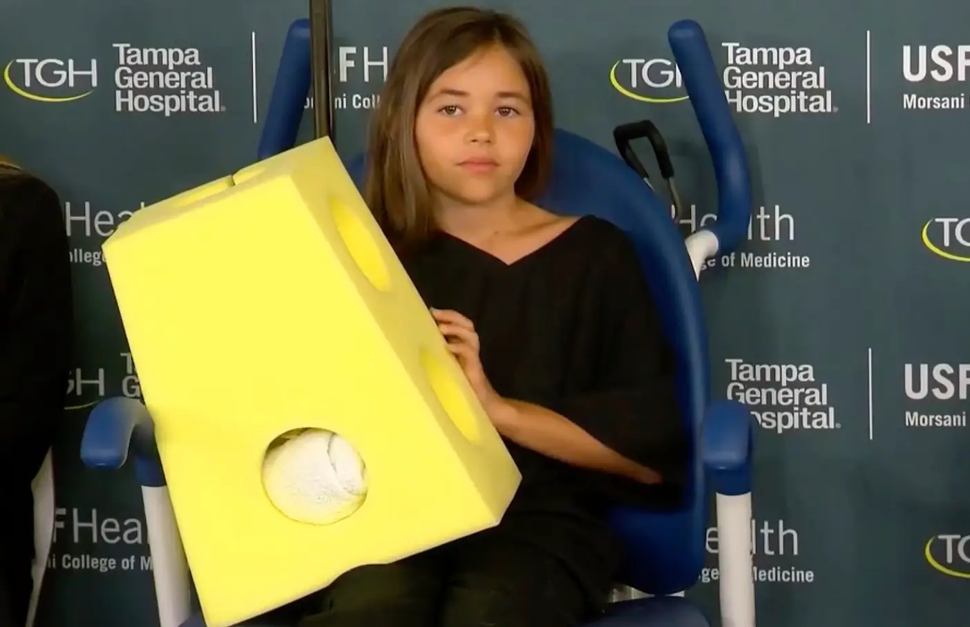 Leah Lendel, 9, was operated on at Tampa General Hospital (WZVN)