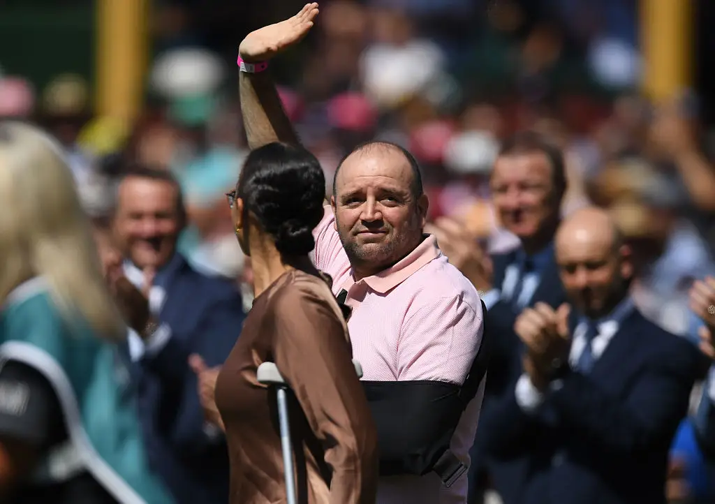 He must now stay away from his father, following the charges. (Philip Brown/Getty Images)
