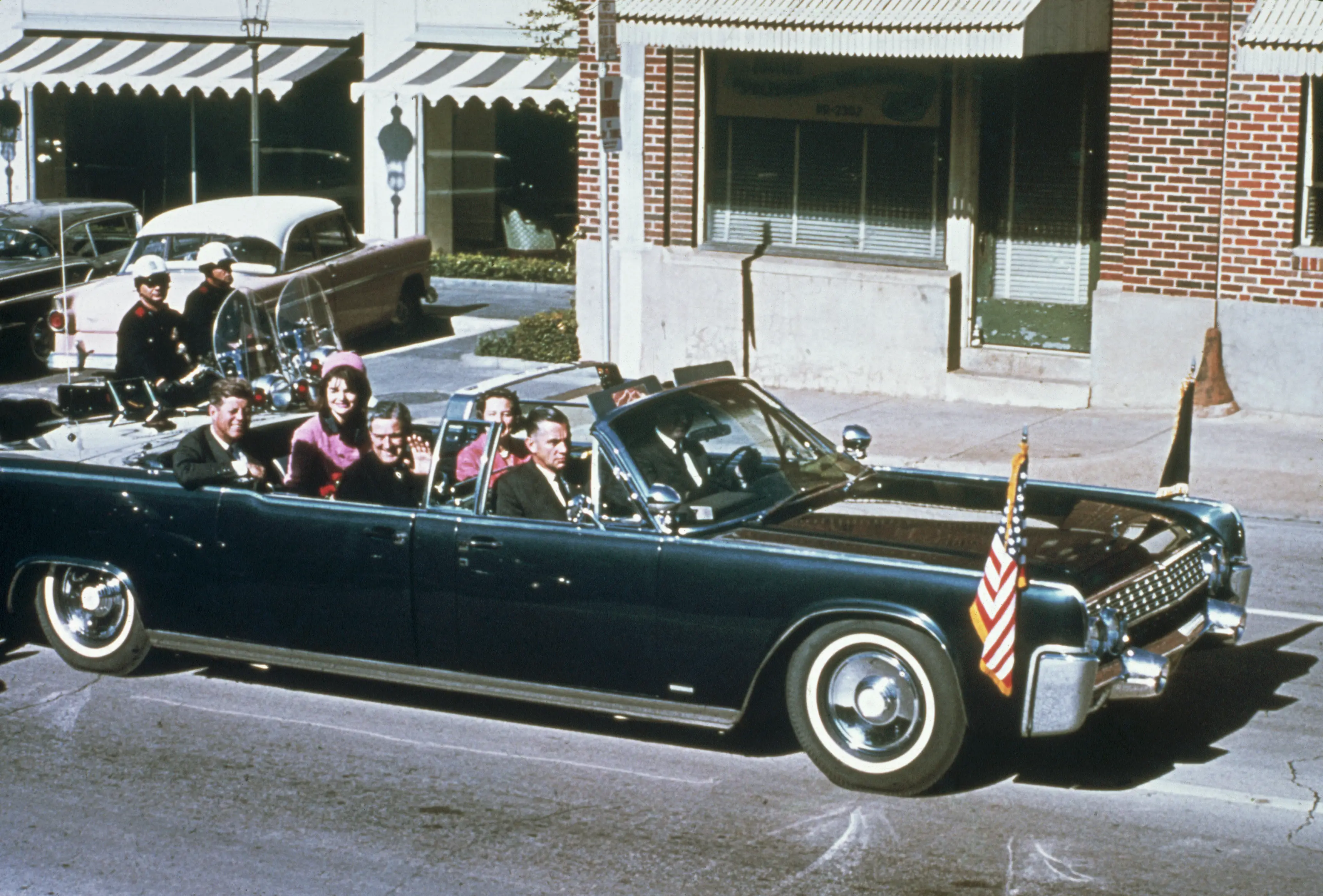 Kennedy was shot in his vehicle (Bettmann/Getty Images)