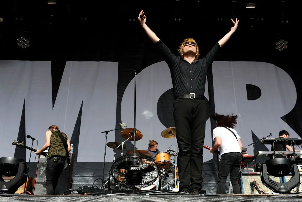 MCR fans are sharing their top tips for securing merch (Getty/Martin Philbey)