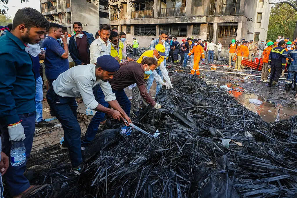 Authorities are yet to confirm the cause of the crash (Saurabh Sirohiya/NurPhoto via Getty Images)