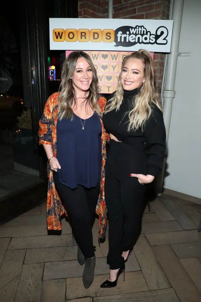Hilary and Haylie Duff in 2017 (Rich Polk/Getty Images for Words with Friends 2)