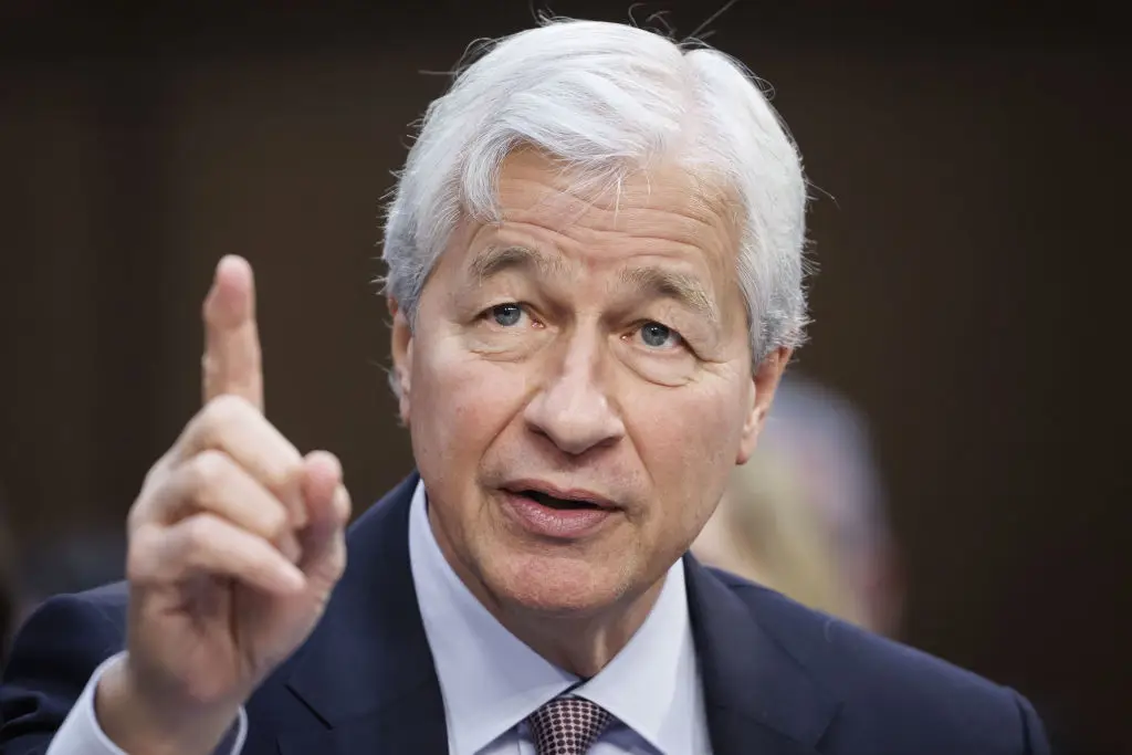 Dimon also warned of a fall in the stock market (Ting Shen/Bloomberg via Getty Images)