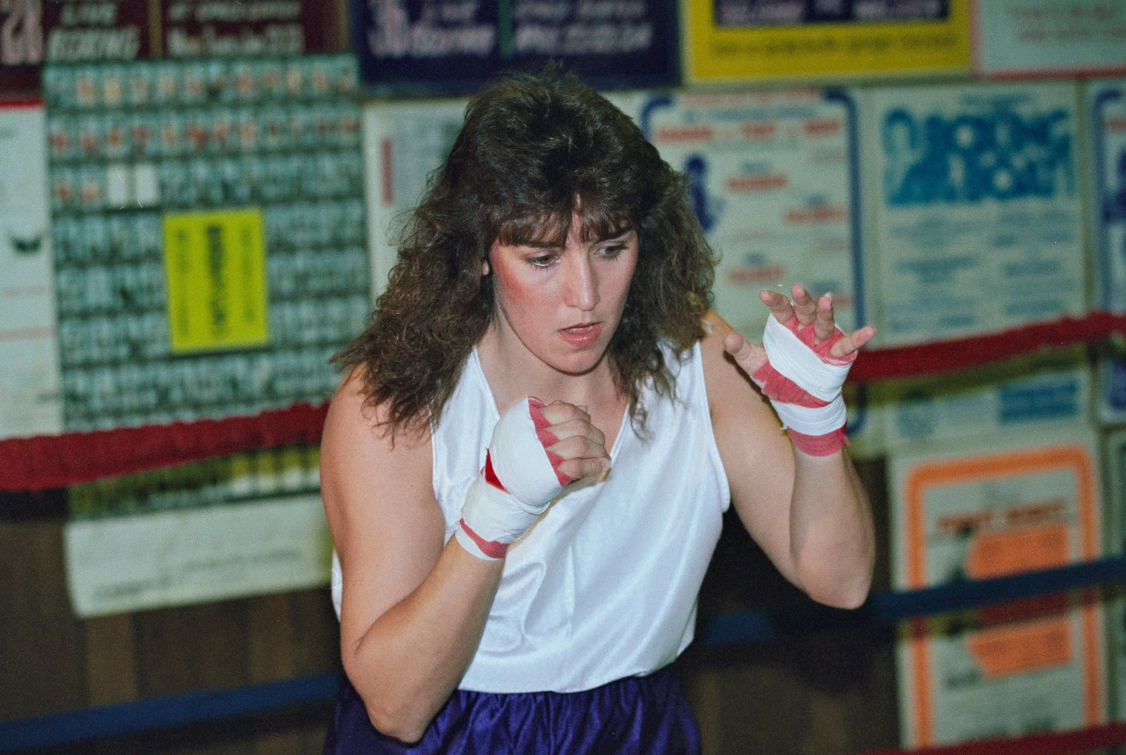 Christy Martin made a name for herself in boxing (Holly Stein/Allsport//Getty Images)
