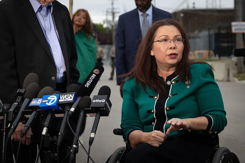 Senator Tammy Duckworth called out the DHS and TSA for lack of action (Photo by Scott Olson/Getty Images)