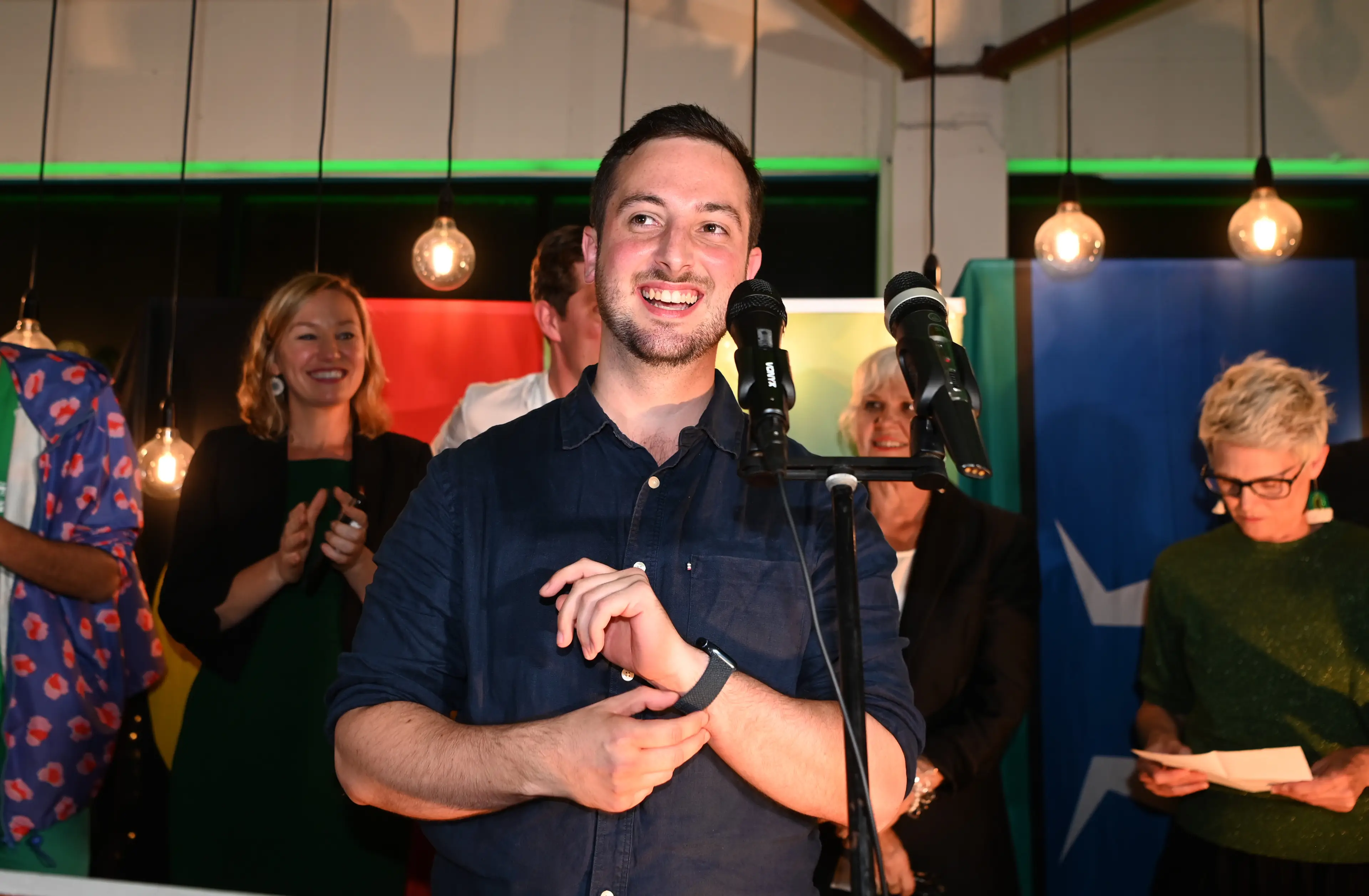 Bates is using the platform to spread awareness of the Greens' policies ( Dan Peled/Getty Images)
