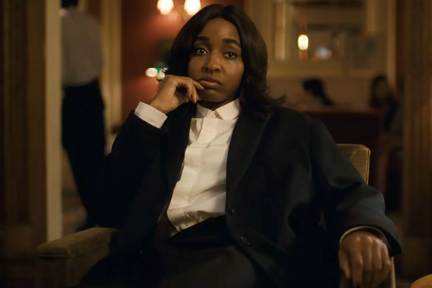 Ayo Edebiri plays Yale student Maggie in Luca Guadagnino's After the Hunt (Sony Pictures)