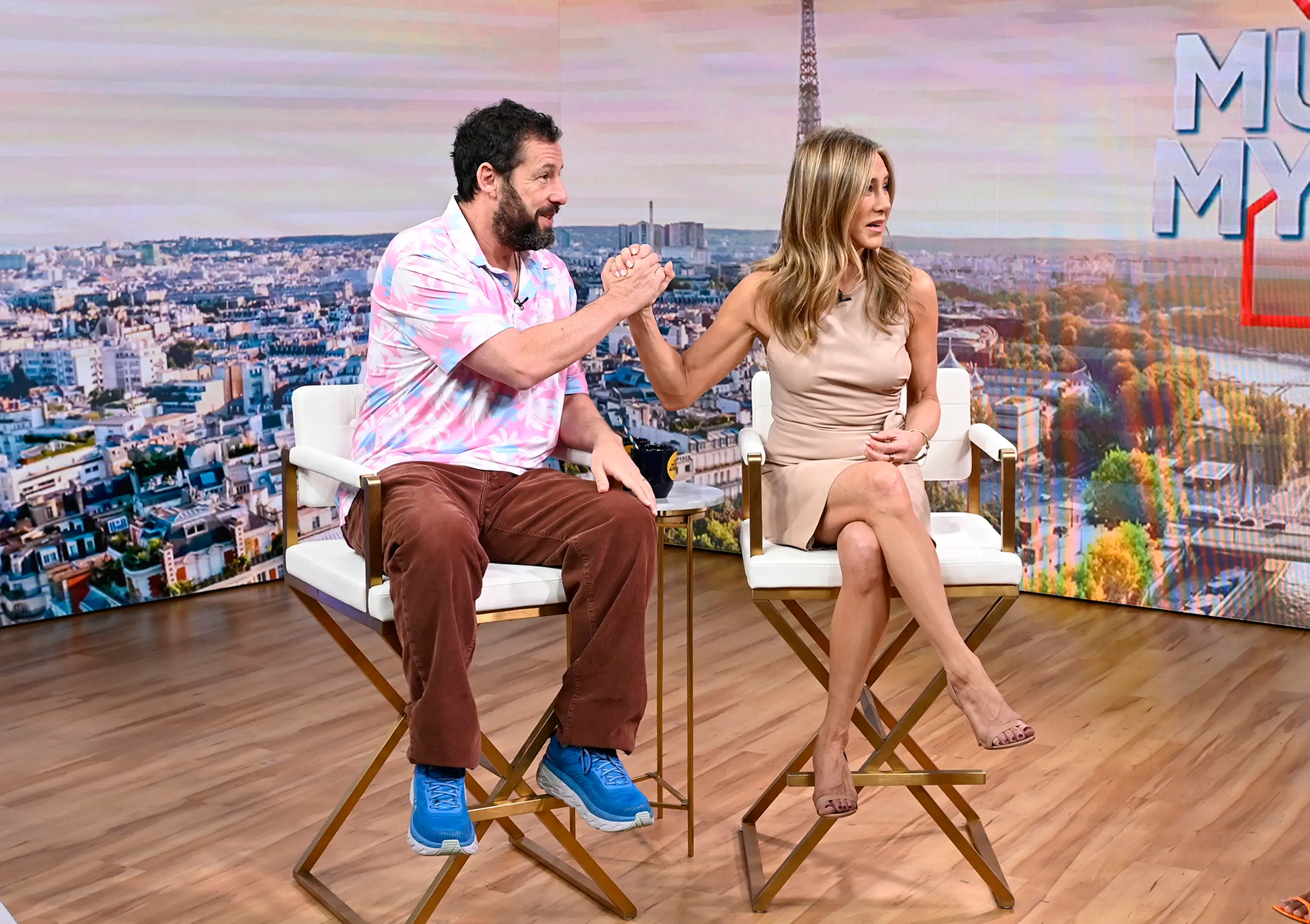 Aniston and Sandler have starred in a number of films together in recent years (Paula Lobo/ABC via Getty Images)