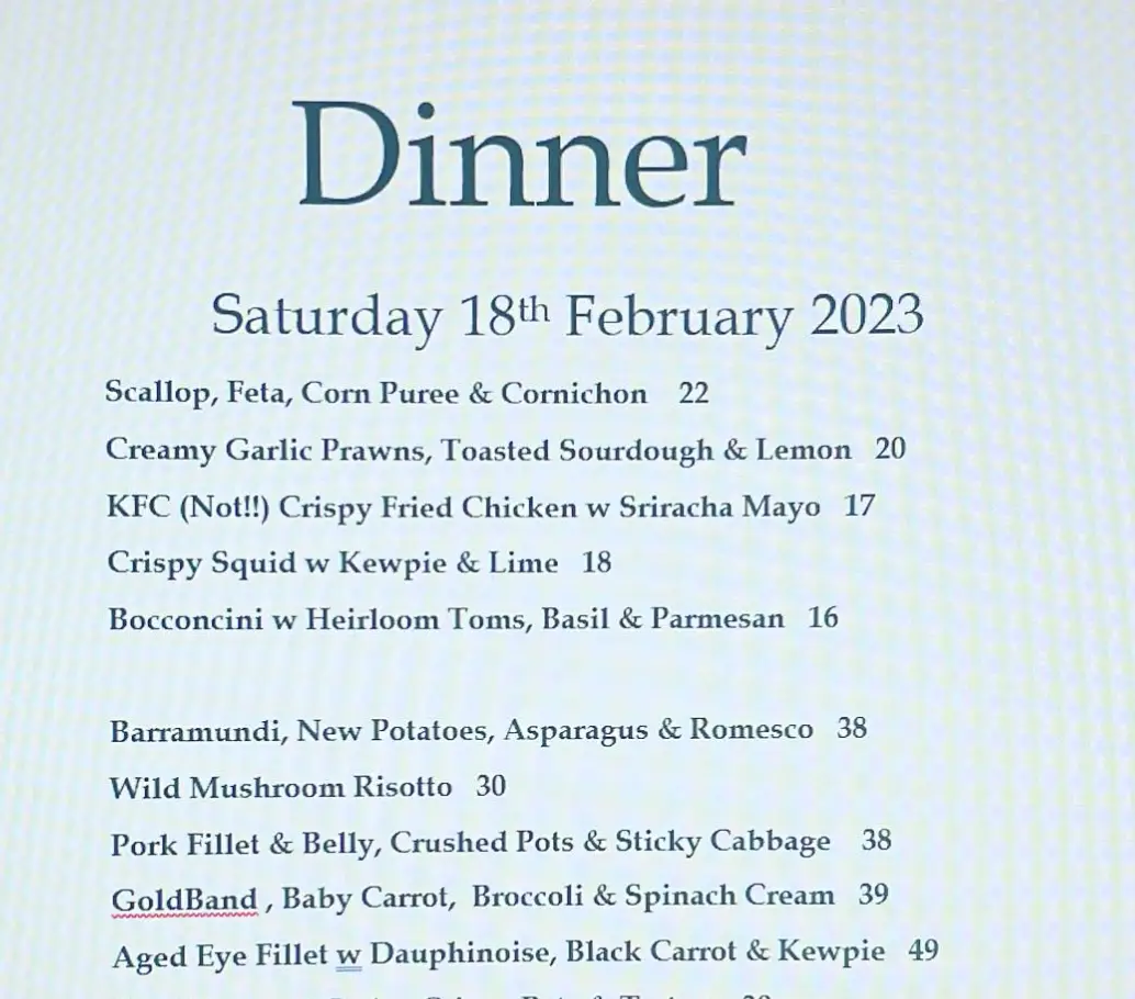 Fyre serves a range of dishes.