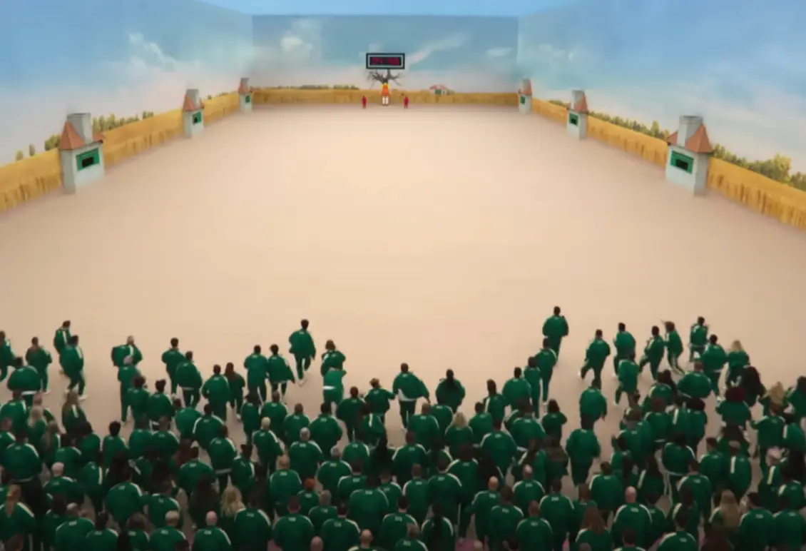 Players had to stay still to avoid being detected in the game.