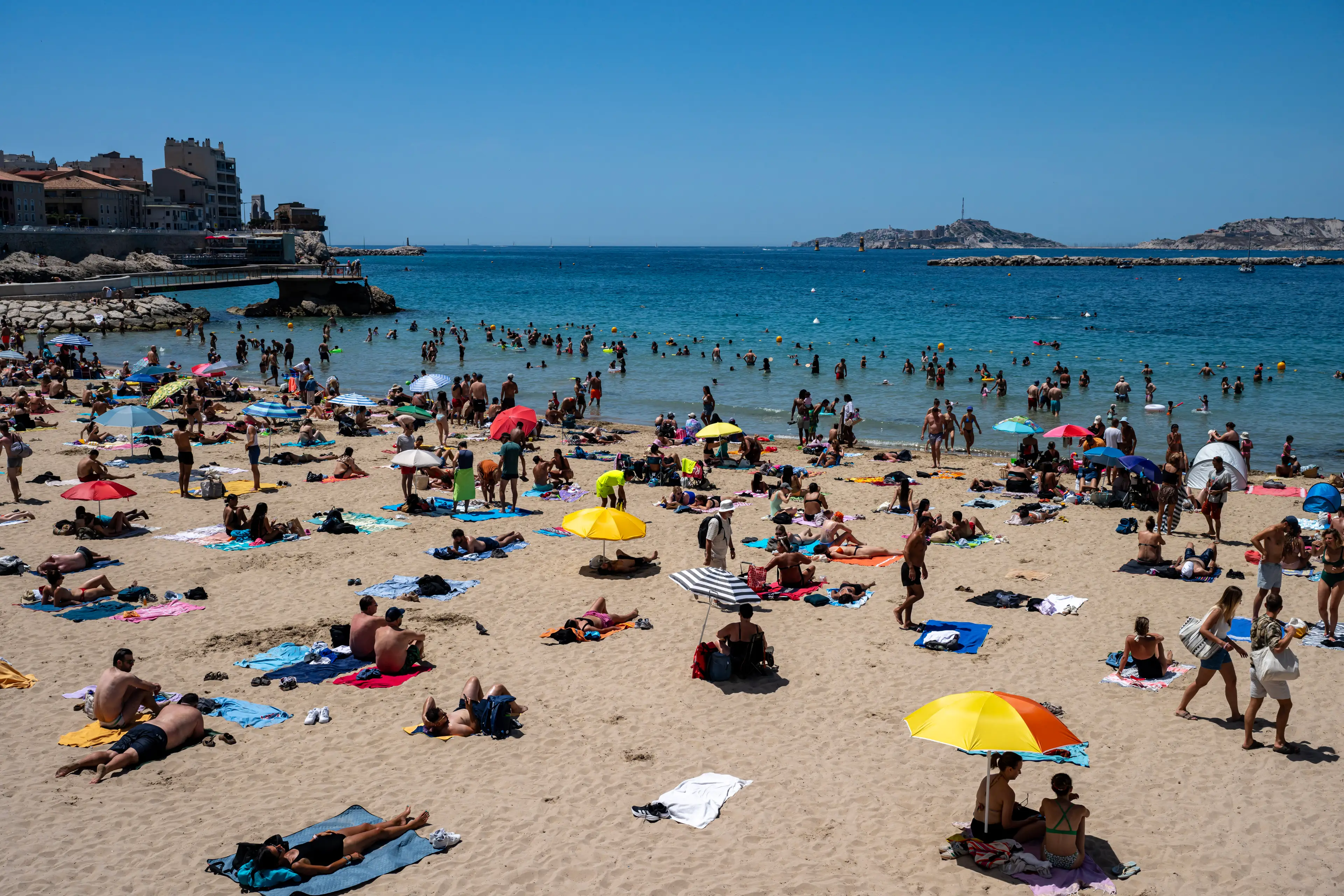 Parts of France are under a 'red alert' weather warning (MIGUEL MEDINA / AFP via Getty Images)