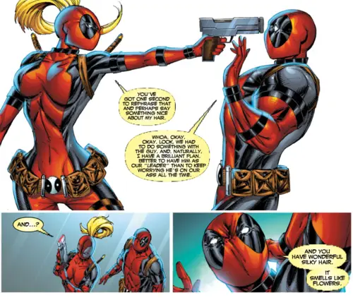 Lady Deadpool and Deadpool. (Marvel Comics)