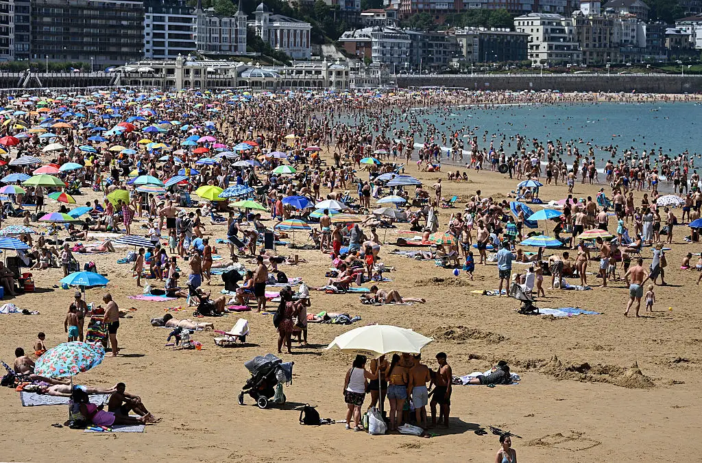 San Sebastian, Spain, over the weekend (ANDER GILLENEA/AFP via Getty Images)