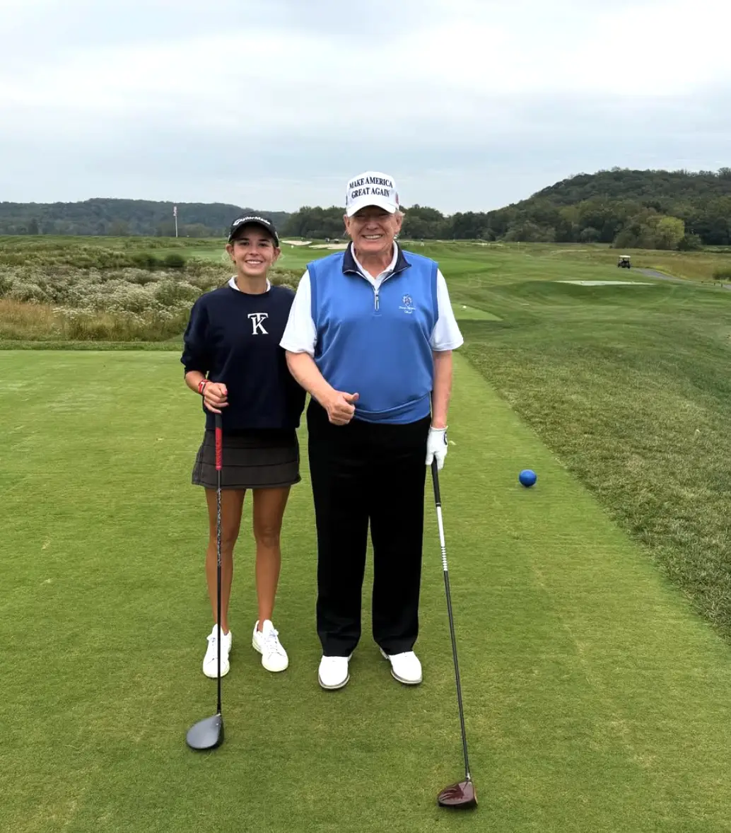 Kai Trump has opened up about what life is like as the granddaughter of the President of the United States (Instagram/@kaitrumpgolfer)