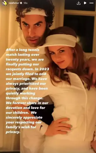 This was how they broke the news (Instagram/@islafisher)