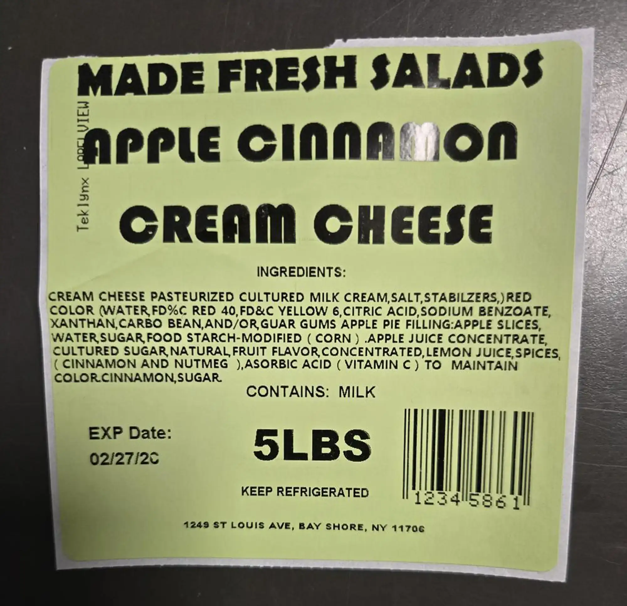 One of the affected products (FDA)