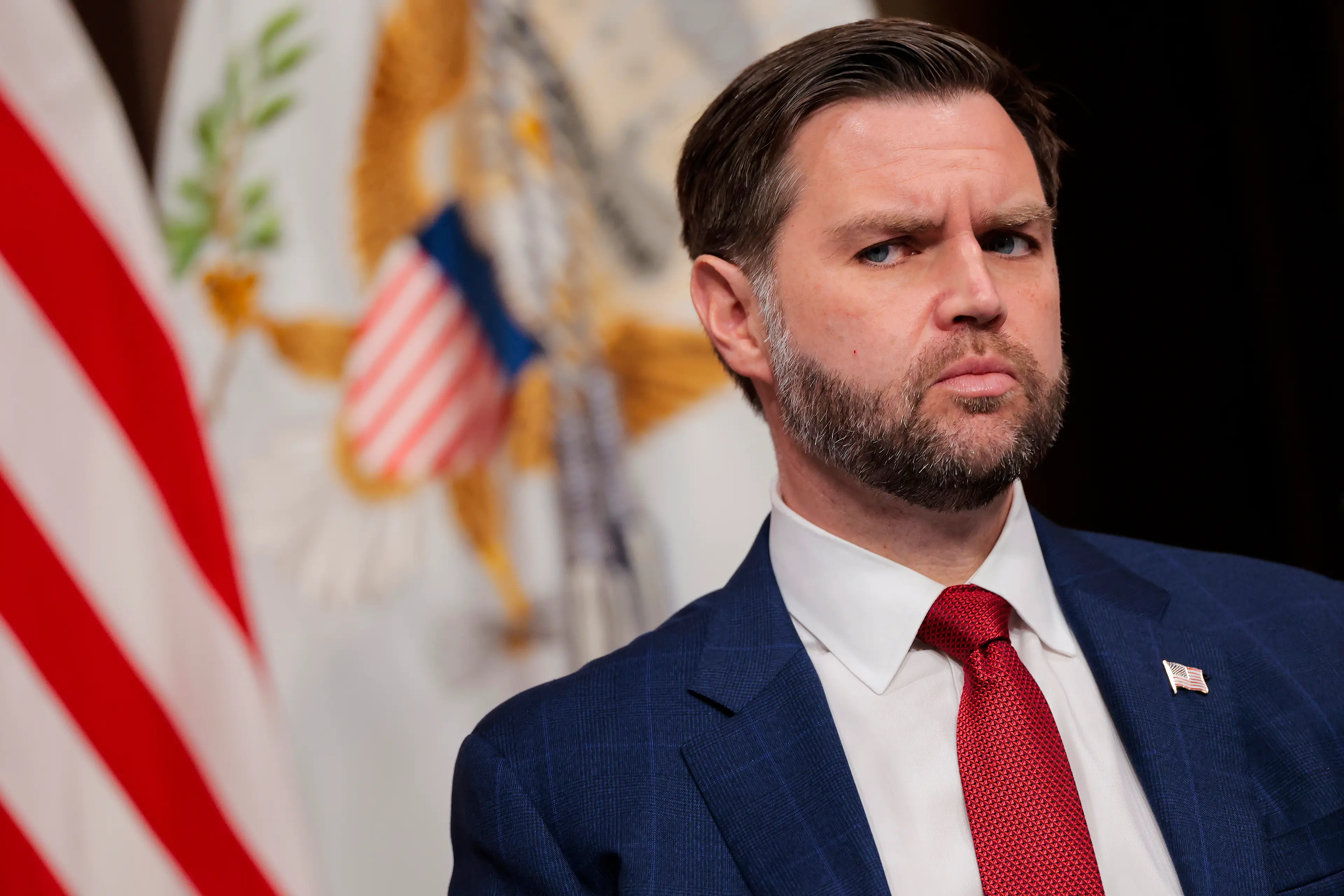Chances of JD Vance winning the 2028 election are an an 'all-time low' (Heather Diehl/Getty Images)