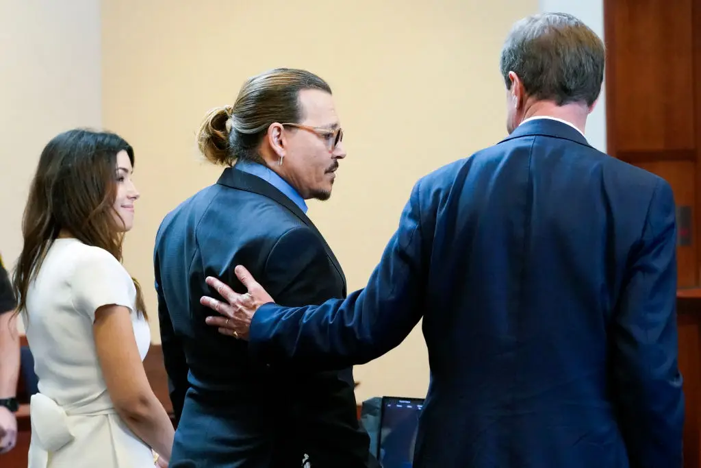 Depp in his Virginia court trial (STEVE HELBER/POOL/AFP via Getty Images)