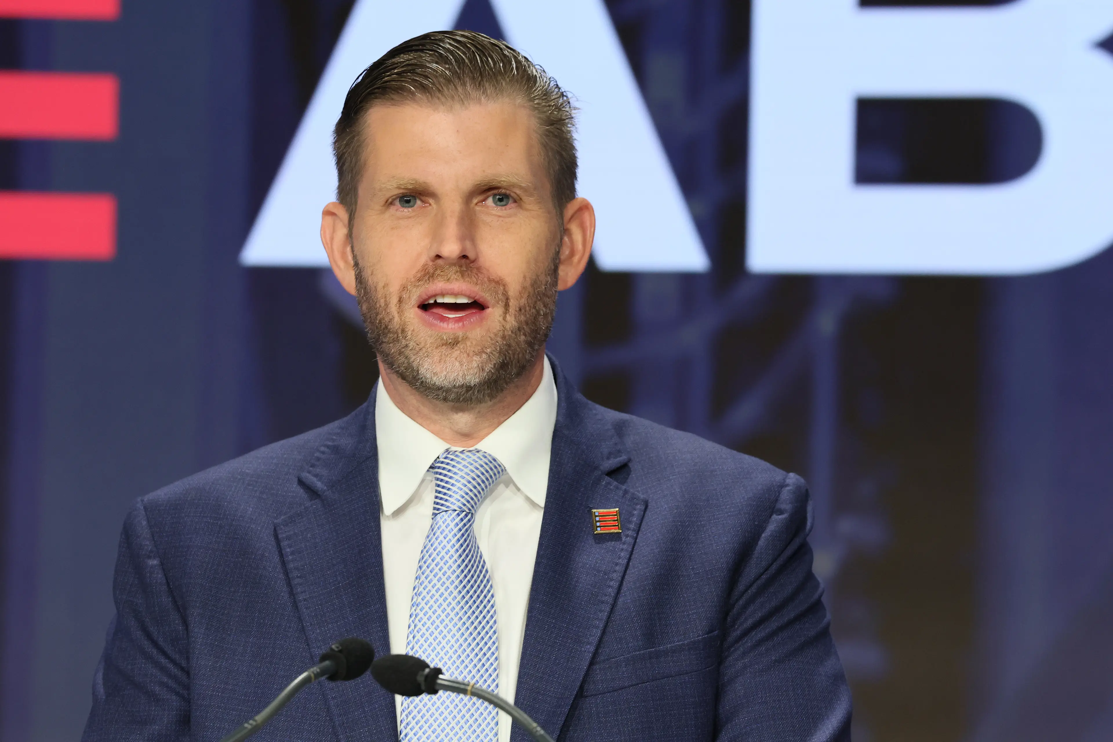 Eric Trump has revealed what was said (Michael M. Santiago/Getty Images)