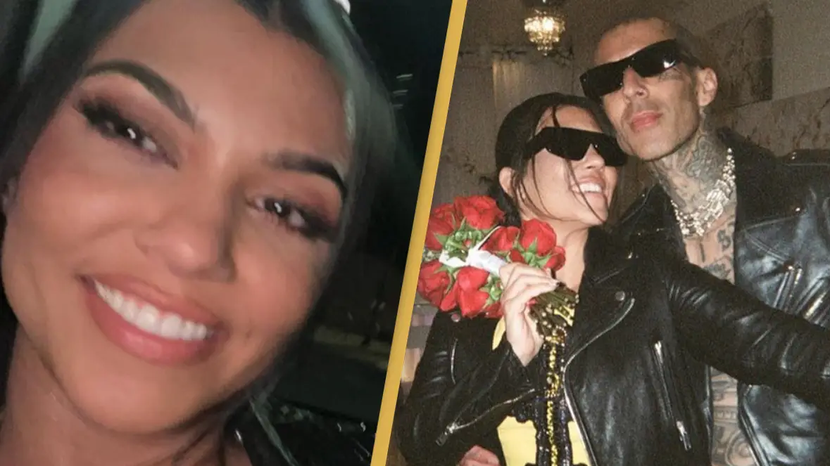 Kourtney Kardashian opens up on being pregnant following epic Travis Barker Blink-182 announcement