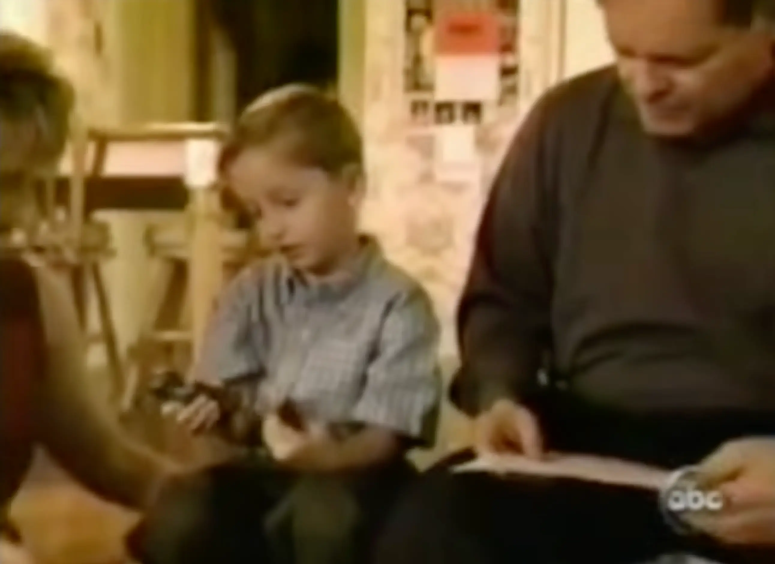 James Leininger pictured alongside dad Bruce during an interview with ABC Primetime (ABC Primetime)