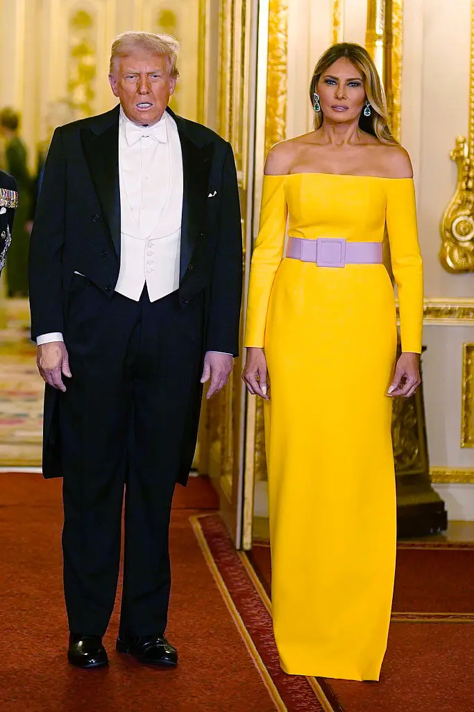 President Donald Trump and First Lady Melania Trump pictured being hosted by King Charles III and members of the Royal Family at Windsor Castle (Aaron Chown-WPA Pool/Getty Images)